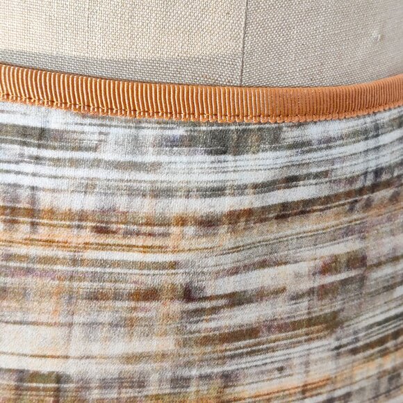 Elie Tahari Abstract Watercolor Stripe Straight Mini Skirt – Medium 8 EUC - Picture 4 of 6